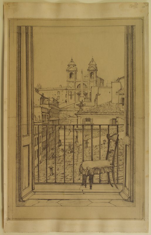 1941 ca.-Trinità dei Monti da Palazzo Torlonia (studio)